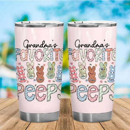 Personalized Tumblers A Garden Of Love Grows In A Grandmother's Heart - Personalized Easter Day Custom Tumbler