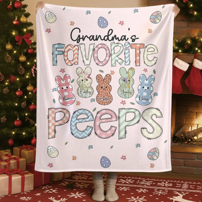 Personalized Blankets A Garden Of Love Grows In A Grandmother's Heart - Personalized Easter Day Custom Blanket