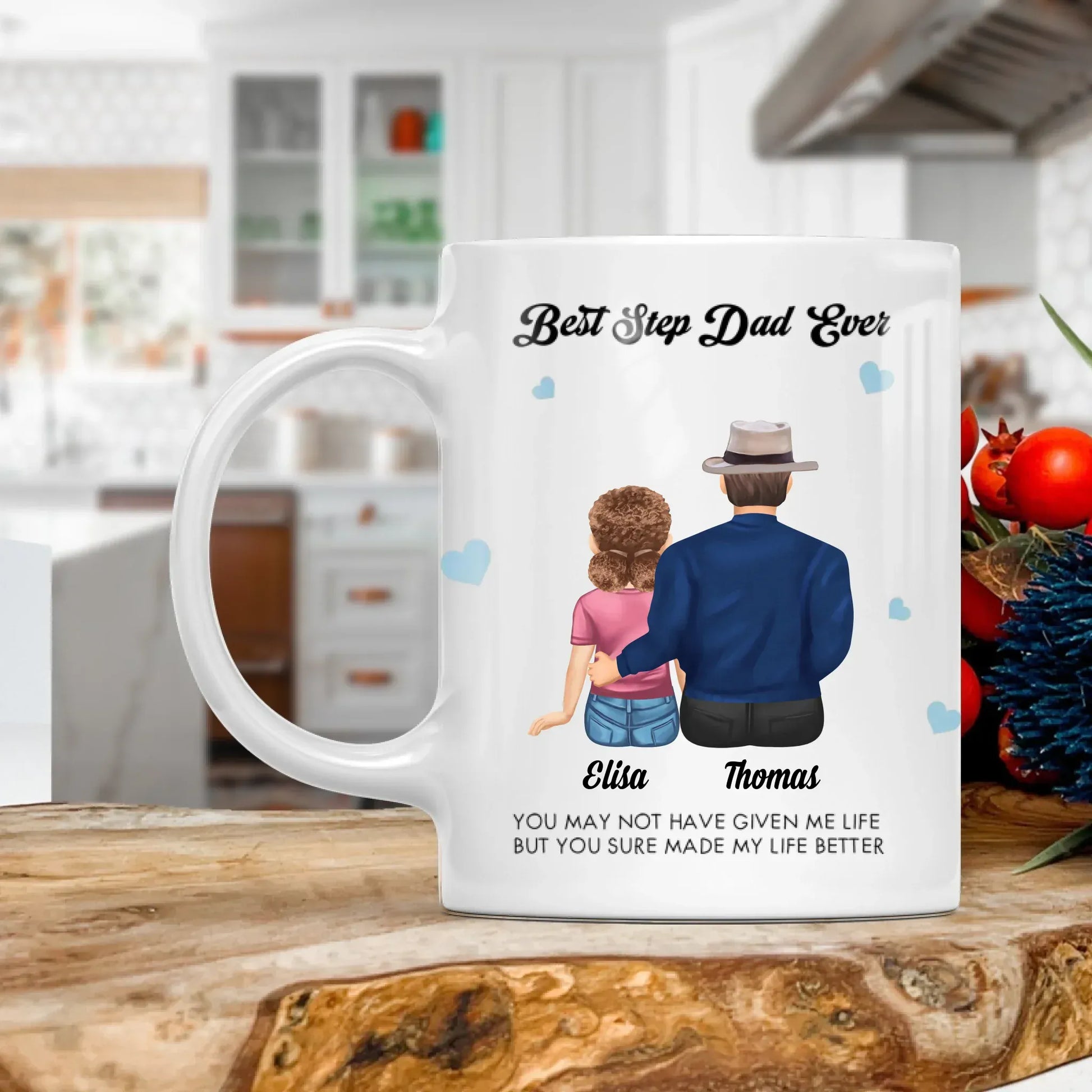 Personalized Mugs MUG - TD / WHITE / 11oz You May Not Have Given Me Life, But You Sure Made My Life Better - Personalized Father's Day Custom Ceramic Mug