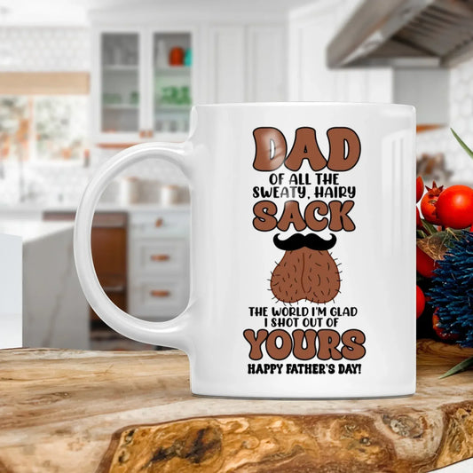 Personalized Mugs MUG - TD / WHITE / 11oz The World I'm Glad I Shot Out Of Yours - Personalized Father's Day Custom Ceramic Mug