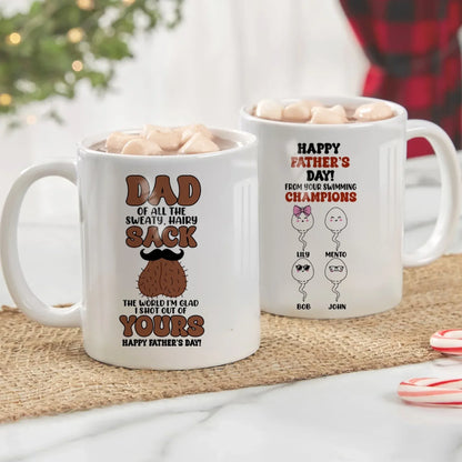 Personalized Mugs The World I'm Glad I Shot Out Of Yours - Personalized Father's Day Custom Ceramic Mug