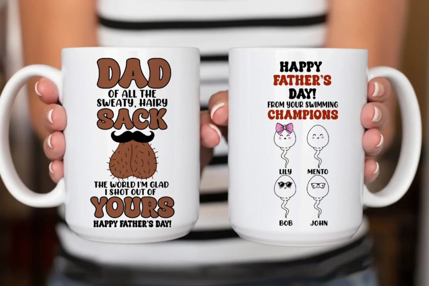 Personalized Mugs The World I'm Glad I Shot Out Of Yours - Personalized Father's Day Custom Ceramic Mug