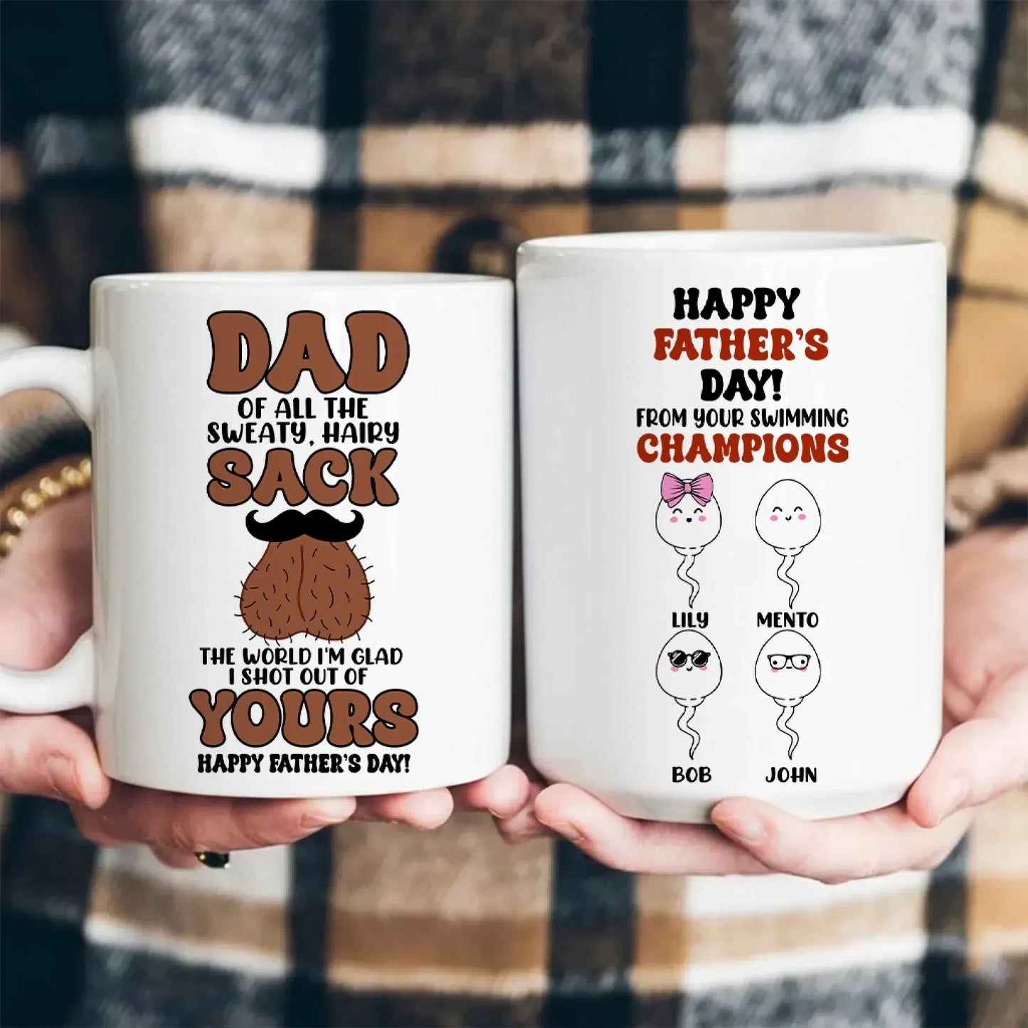 Personalized Mugs The World I'm Glad I Shot Out Of Yours - Personalized Father's Day Custom Ceramic Mug