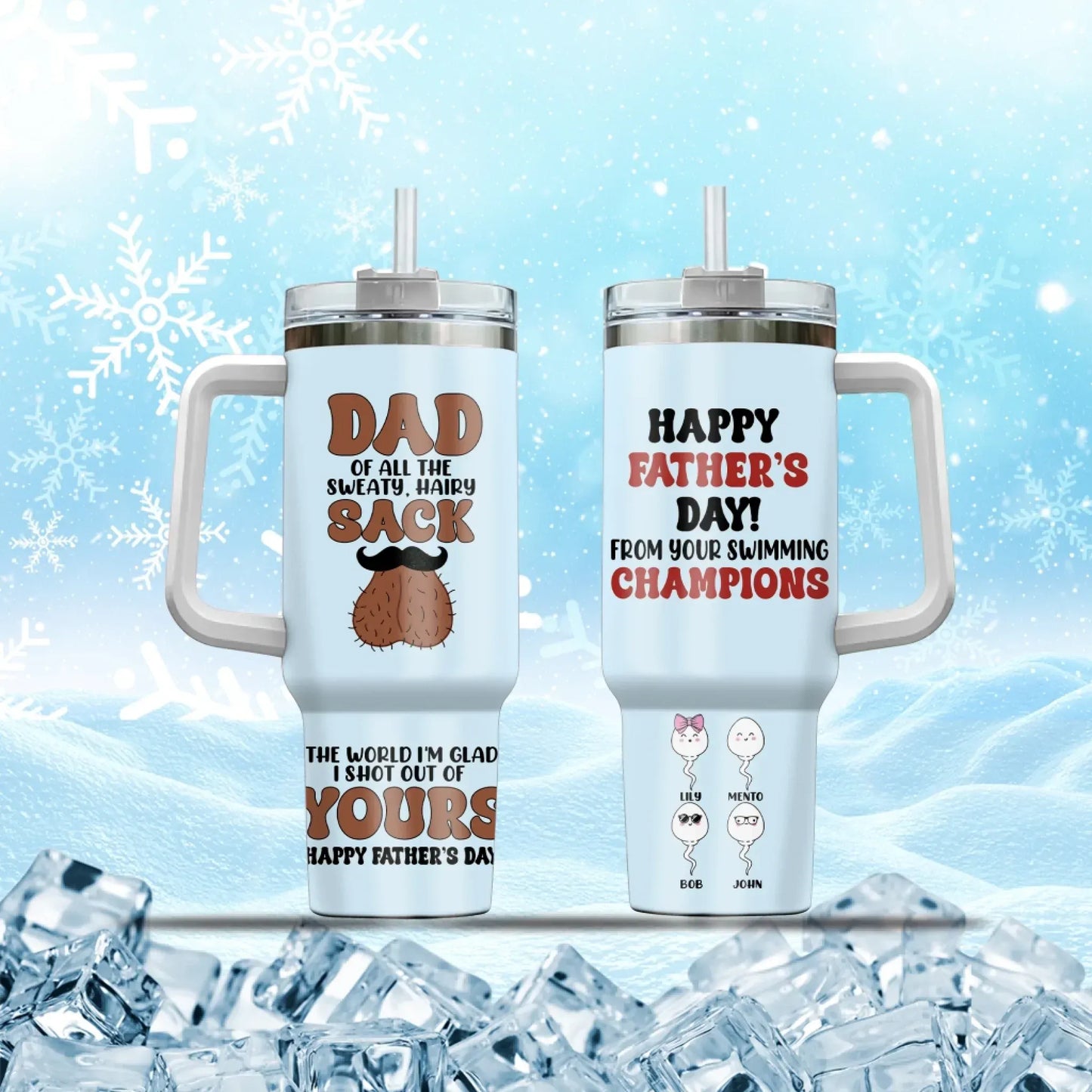 Personalized Tumblers The World I'm Glad I Shot Out Of Yours - Personalized Father's Day Custom Tumbler