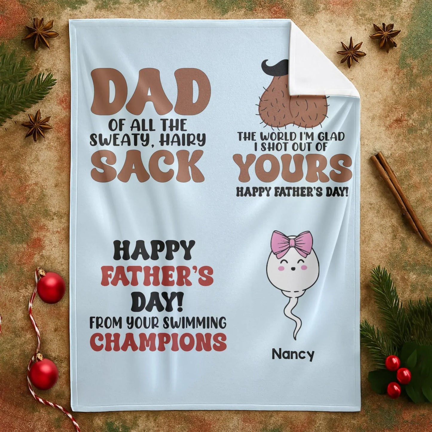 Personalized Blankets The World I'm Glad I Shot Out Of Yours - Personalized Father's Day Custom Blanket