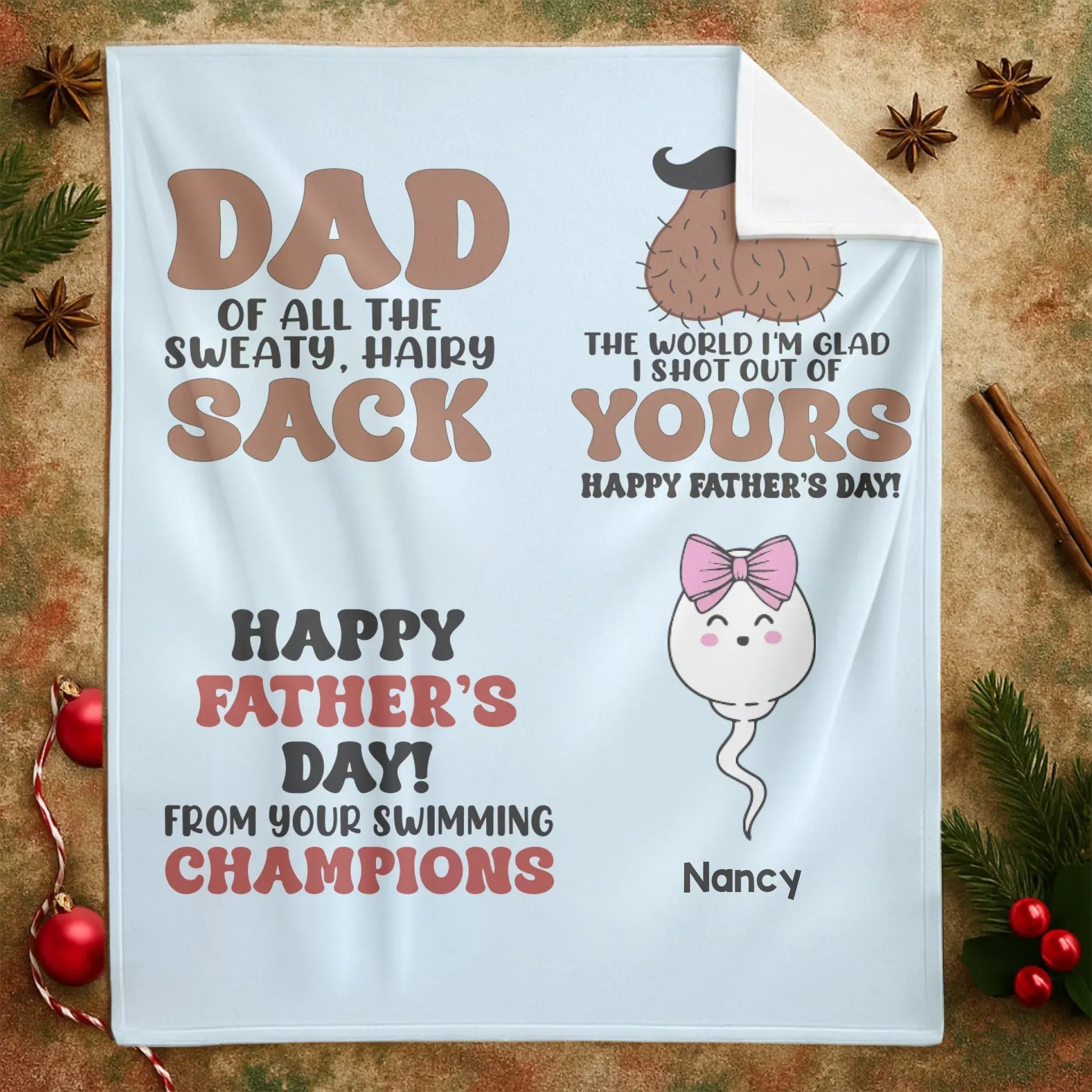 Personalized Blankets The World I'm Glad I Shot Out Of Yours - Personalized Father's Day Custom Blanket