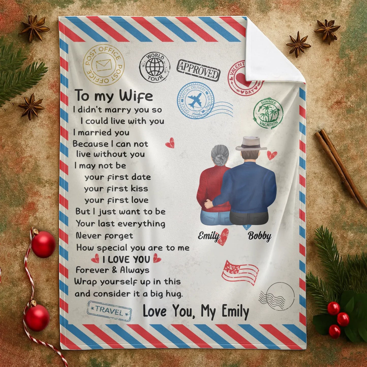 Personalized Blankets I Love You Forever & Always, Wrap Yourself Up In This And Consider It A Big Hug - Personalized Mother's Day Custom Blanket