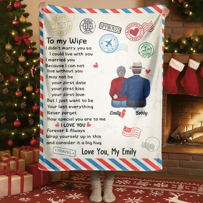 Personalized Blankets Blanket - TD / White / 30x40in / 76x101cm I Love You Forever & Always, Wrap Yourself Up In This And Consider It A Big Hug - Personalized Mother's Day Custom Blanket