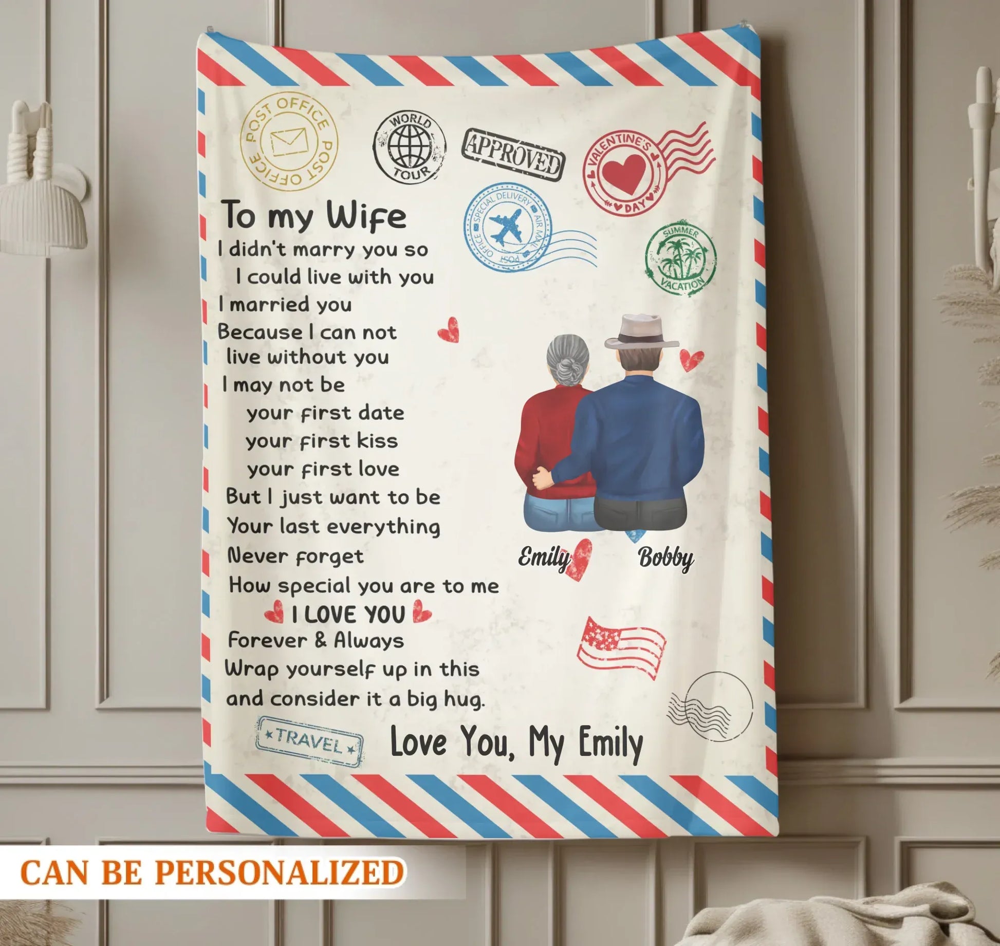 Personalized Blankets I Love You Forever & Always, Wrap Yourself Up In This And Consider It A Big Hug - Personalized Mother's Day Custom Blanket