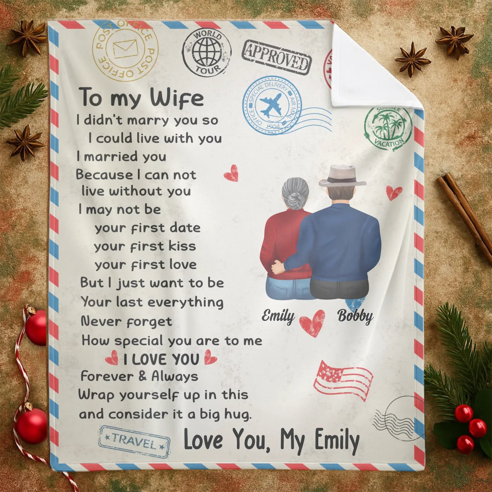 Personalized Blankets I Love You Forever & Always, Wrap Yourself Up In This And Consider It A Big Hug - Personalized Mother's Day Custom Blanket