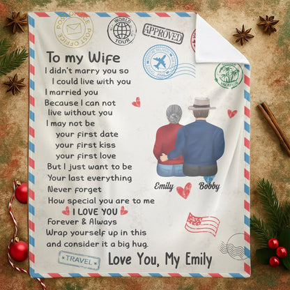 Personalized Blankets I Love You Forever & Always, Wrap Yourself Up In This And Consider It A Big Hug - Personalized Mother's Day Custom Blanket