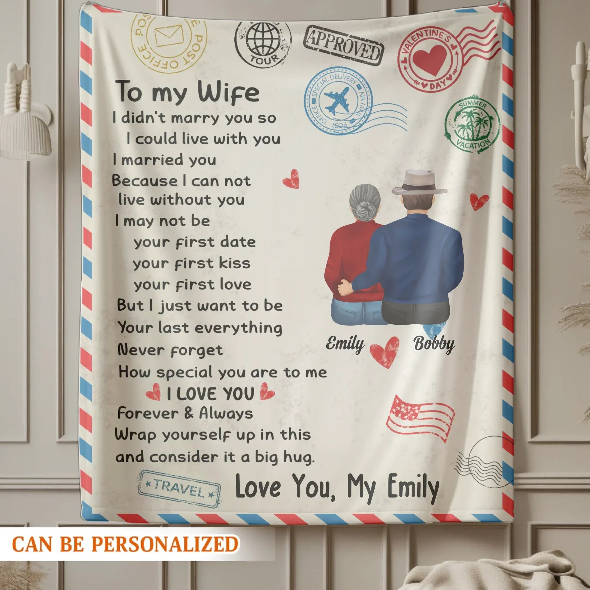 Personalized Blankets I Love You Forever & Always, Wrap Yourself Up In This And Consider It A Big Hug - Personalized Mother's Day Custom Blanket