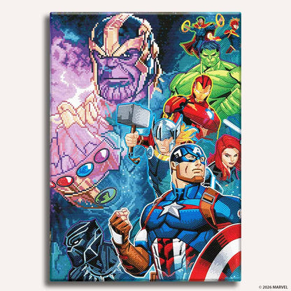 Diamond Painting Kits 15.6" x 22.2" | 40cm x 56.5cm The Avengers vs Thanos - Diamond Painting Kit