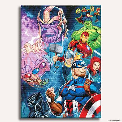 Diamond Painting Kits 15.6" x 22.2" | 40cm x 56.5cm The Avengers vs Thanos - Diamond Painting Kit