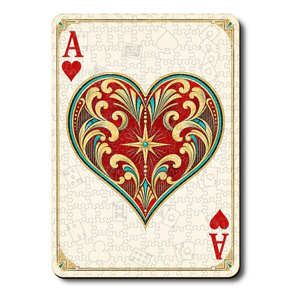 Animal Jigsaw Puzzle > Wooden Jigsaw Puzzle > Jigsaw Puzzle Ace Heart - Wooden Jigsaw Puzzle