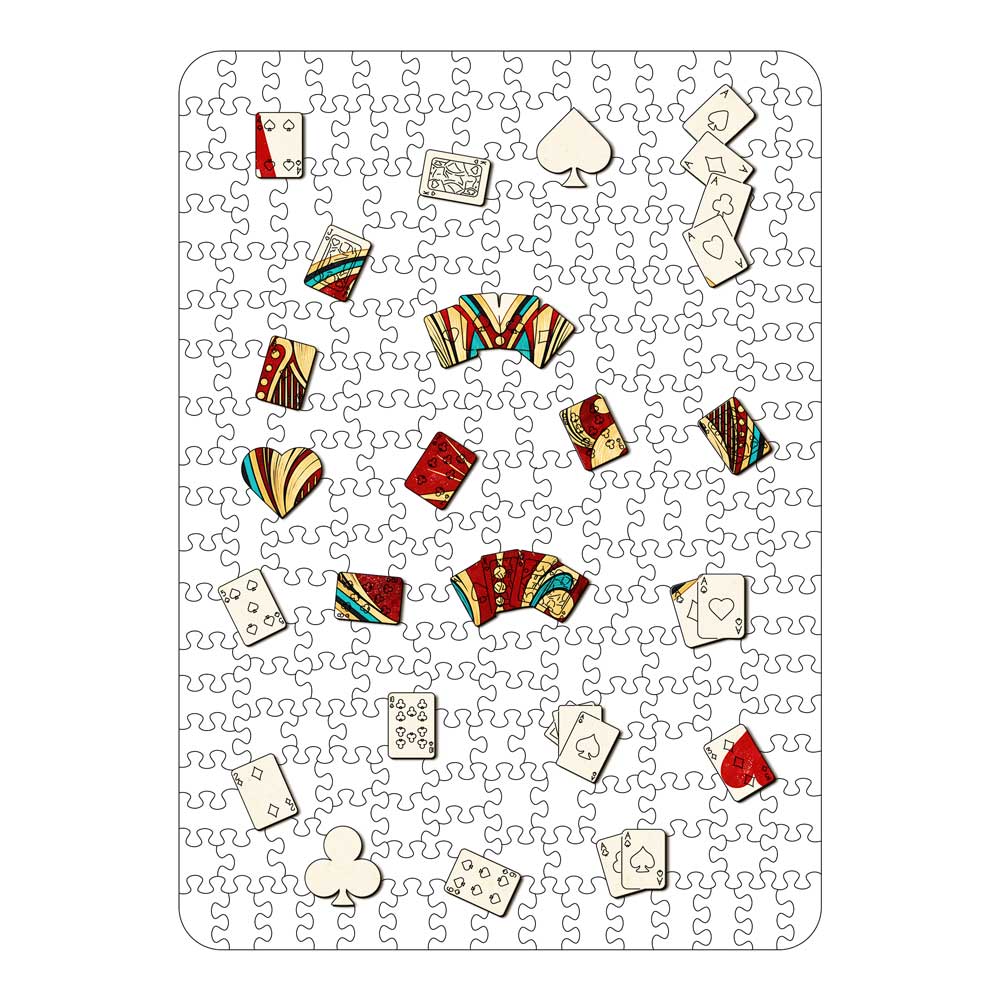 Animal Jigsaw Puzzle > Wooden Jigsaw Puzzle > Jigsaw Puzzle Ace Heart - Wooden Jigsaw Puzzle