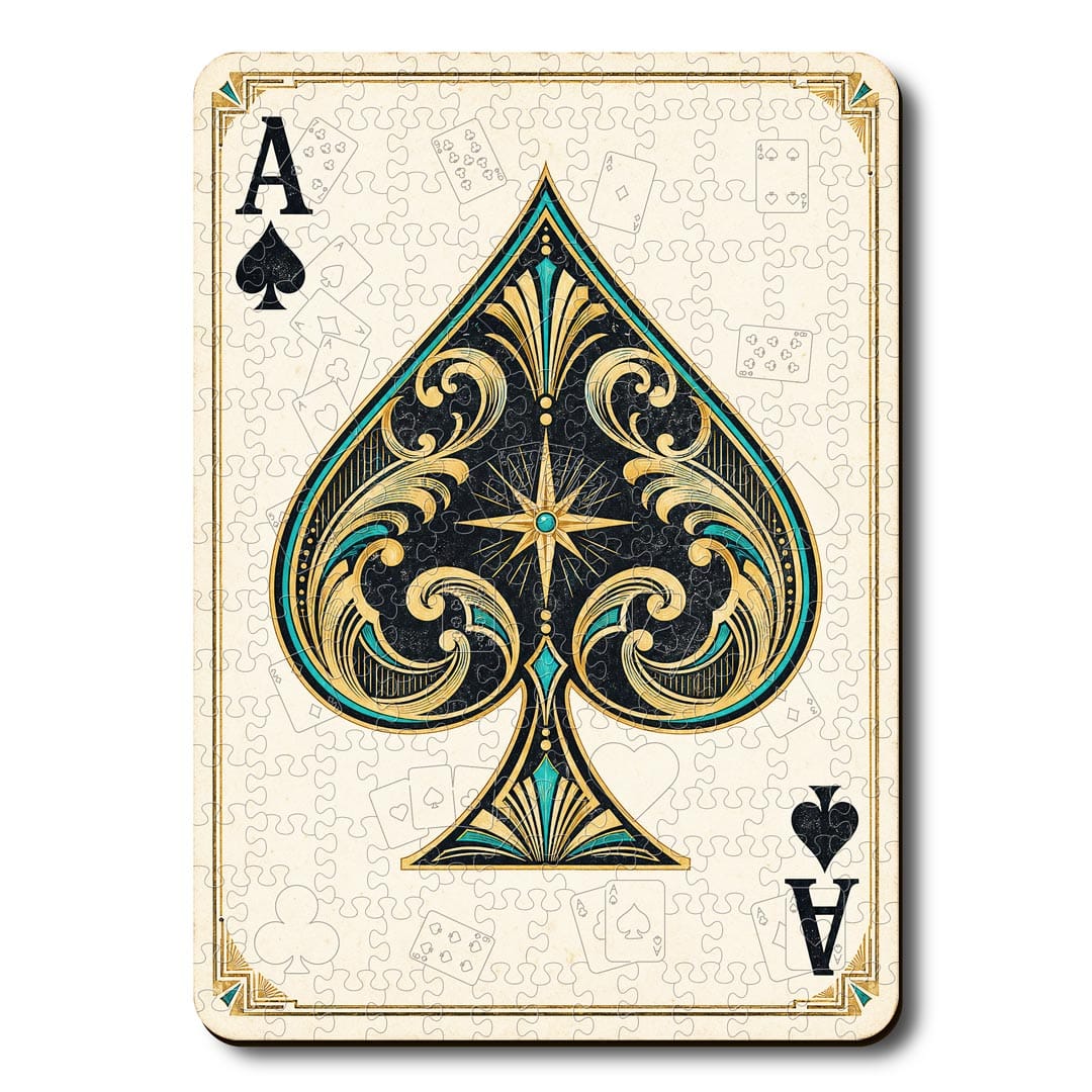 Animal Jigsaw Puzzle > Wooden Jigsaw Puzzle > Jigsaw Puzzle Ace Spade - Wooden Jigsaw Puzzle