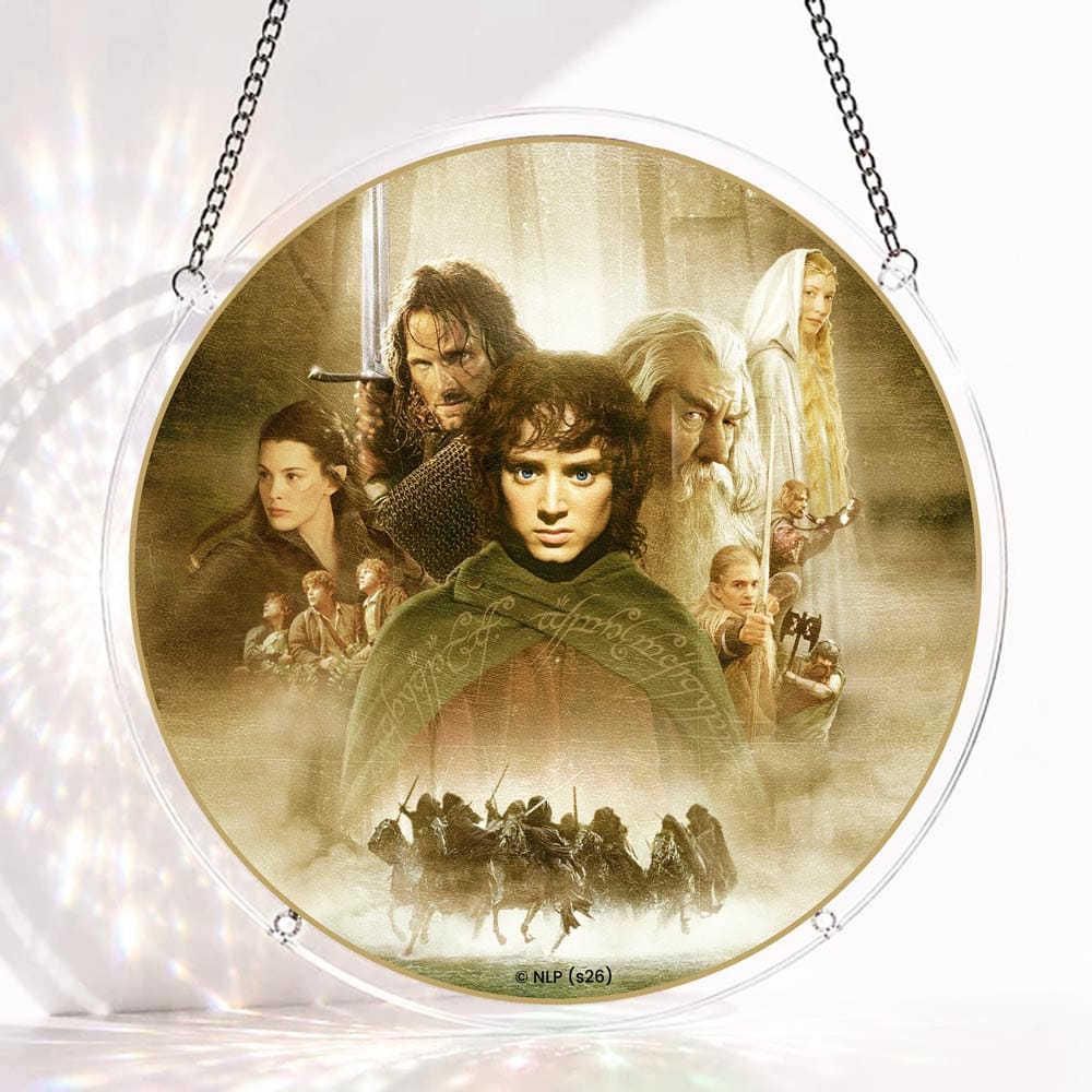 Acrylic Jigsaw Puzzle S - (7 inch) Acrylic Jigsaw Puzzle Suncatcher - Fellowship of the Ring