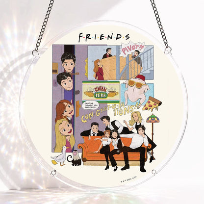 Acrylic Jigsaw Puzzle S - (7 inch) Acrylic Jigsaw Puzzle Suncatcher - Friends Forever