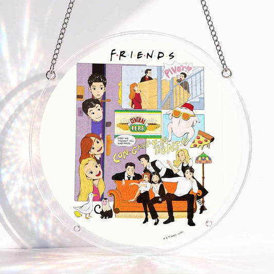 Acrylic Jigsaw Puzzle S - (7 inch) Acrylic Jigsaw Puzzle Suncatcher - Friends Forever