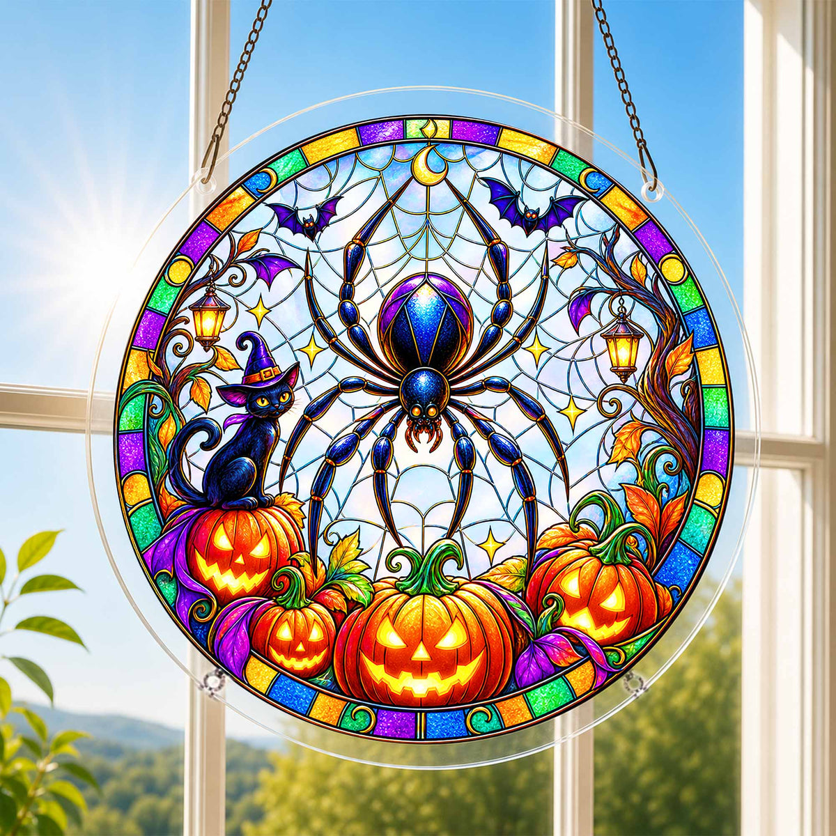 Acrylic Jigsaw Puzzle Acrylic Jigsaw Puzzle Suncatcher - Spooky Spider