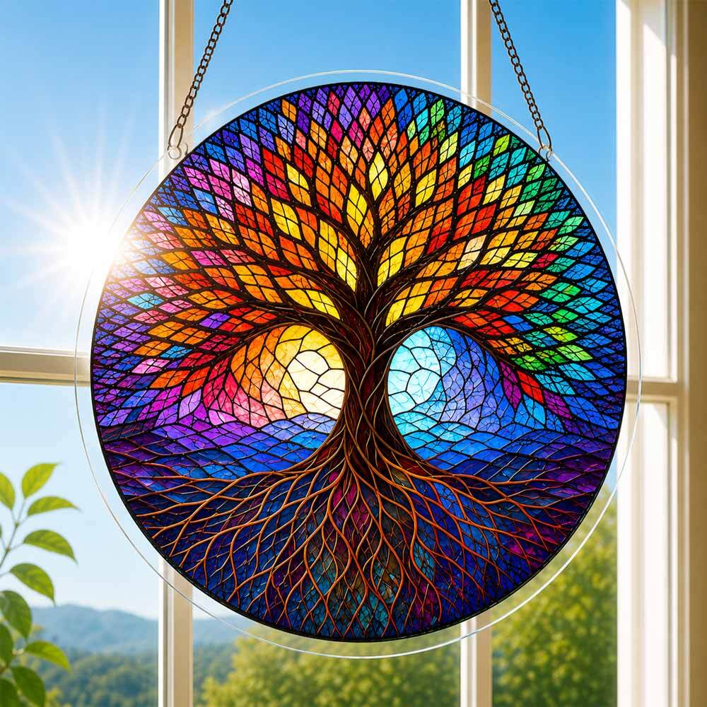 Acrylic Jigsaw Puzzle Acrylic Jigsaw Puzzle Suncatcher - Tree of Life