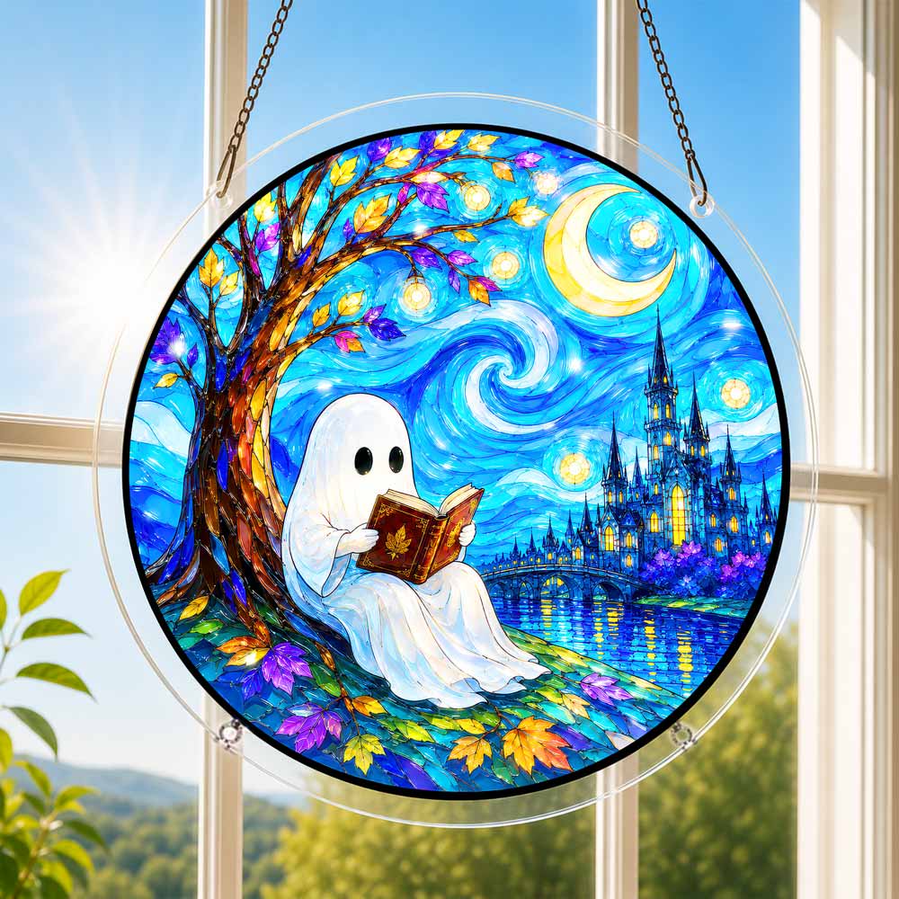 Acrylic Jigsaw Puzzle Acrylic Jigsaw Puzzle Suncatcher - Ghostly Night