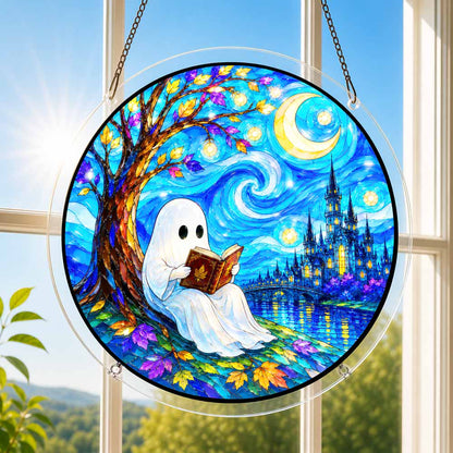 Acrylic Jigsaw Puzzle Acrylic Jigsaw Puzzle Suncatcher - Ghostly Night