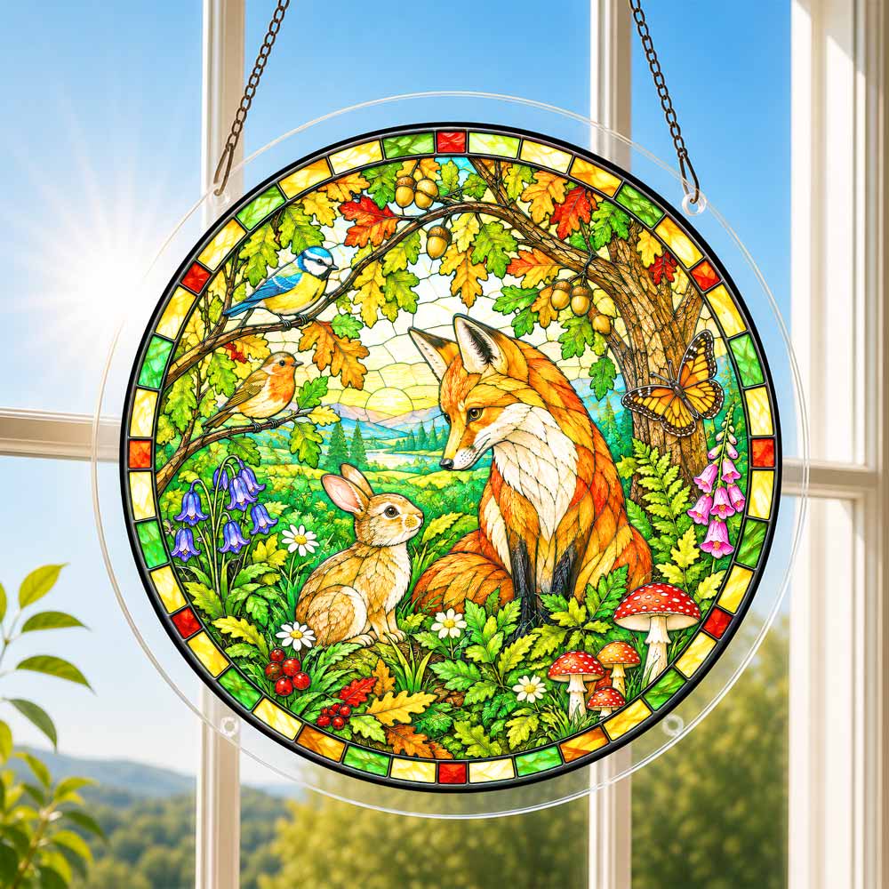 Acrylic Jigsaw Puzzle Acrylic Jigsaw Puzzle Suncatcher - Woodland Fox