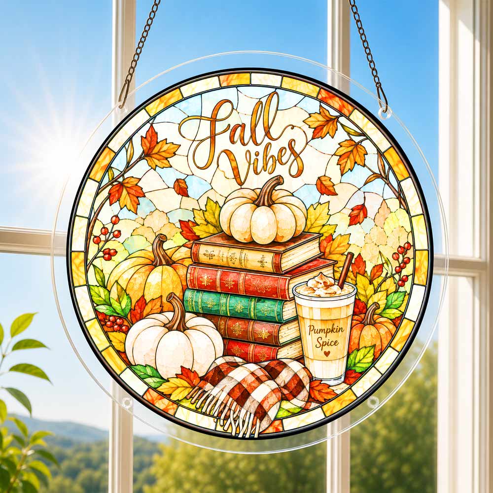 Acrylic Jigsaw Puzzle Acrylic Jigsaw Puzzle Suncatcher - Fall Vibes