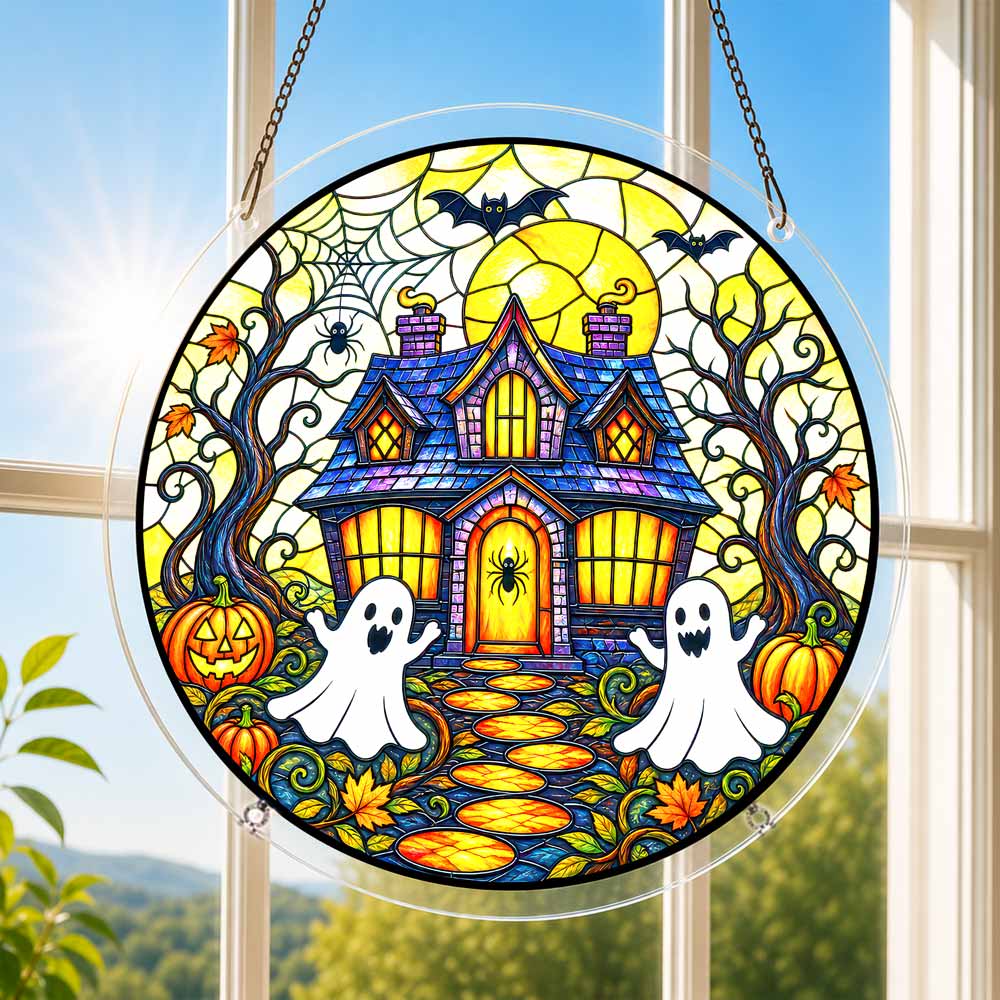 Acrylic Jigsaw Puzzle Acrylic Jigsaw Puzzle Suncatcher - Ghost Cottage