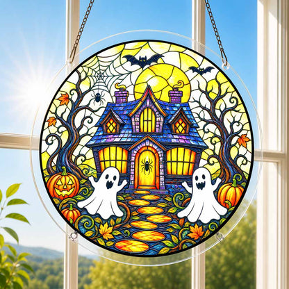 Acrylic Jigsaw Puzzle Acrylic Jigsaw Puzzle Suncatcher - Ghost Cottage