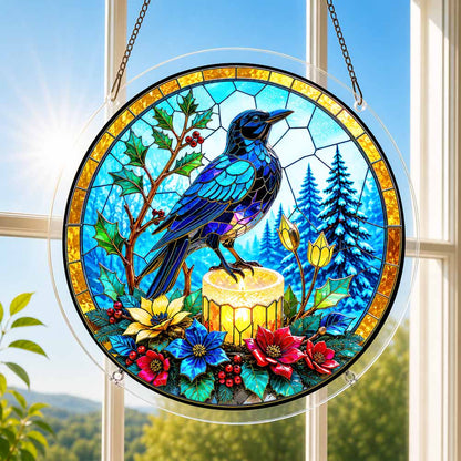 Acrylic Jigsaw Puzzle Acrylic Jigsaw Puzzle Suncatcher - Midnight Raven