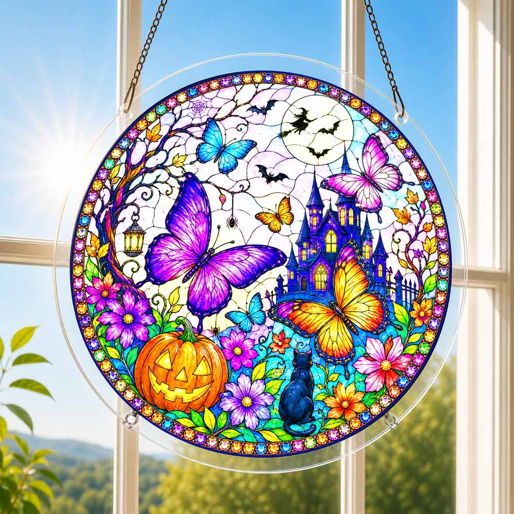 Acrylic Jigsaw Puzzle Acrylic Jigsaw Puzzle Suncatcher - Butterfly Halloween