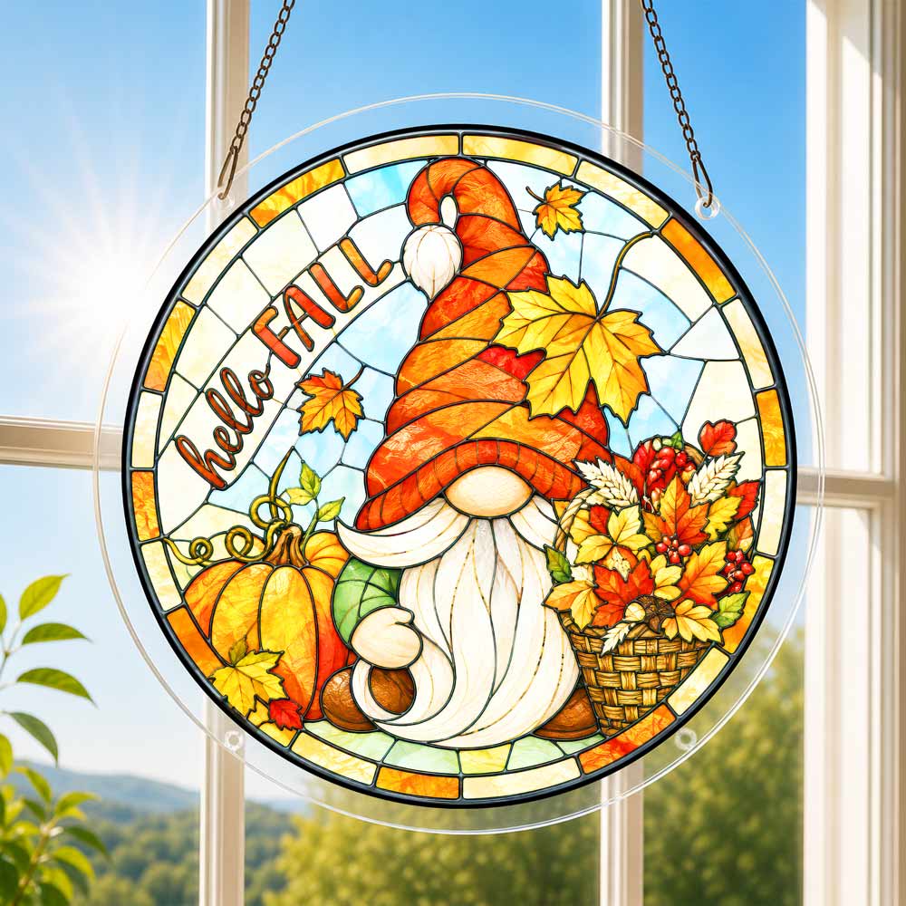 Acrylic Jigsaw Puzzle Acrylic Jigsaw Puzzle Suncatcher - Hello Fall