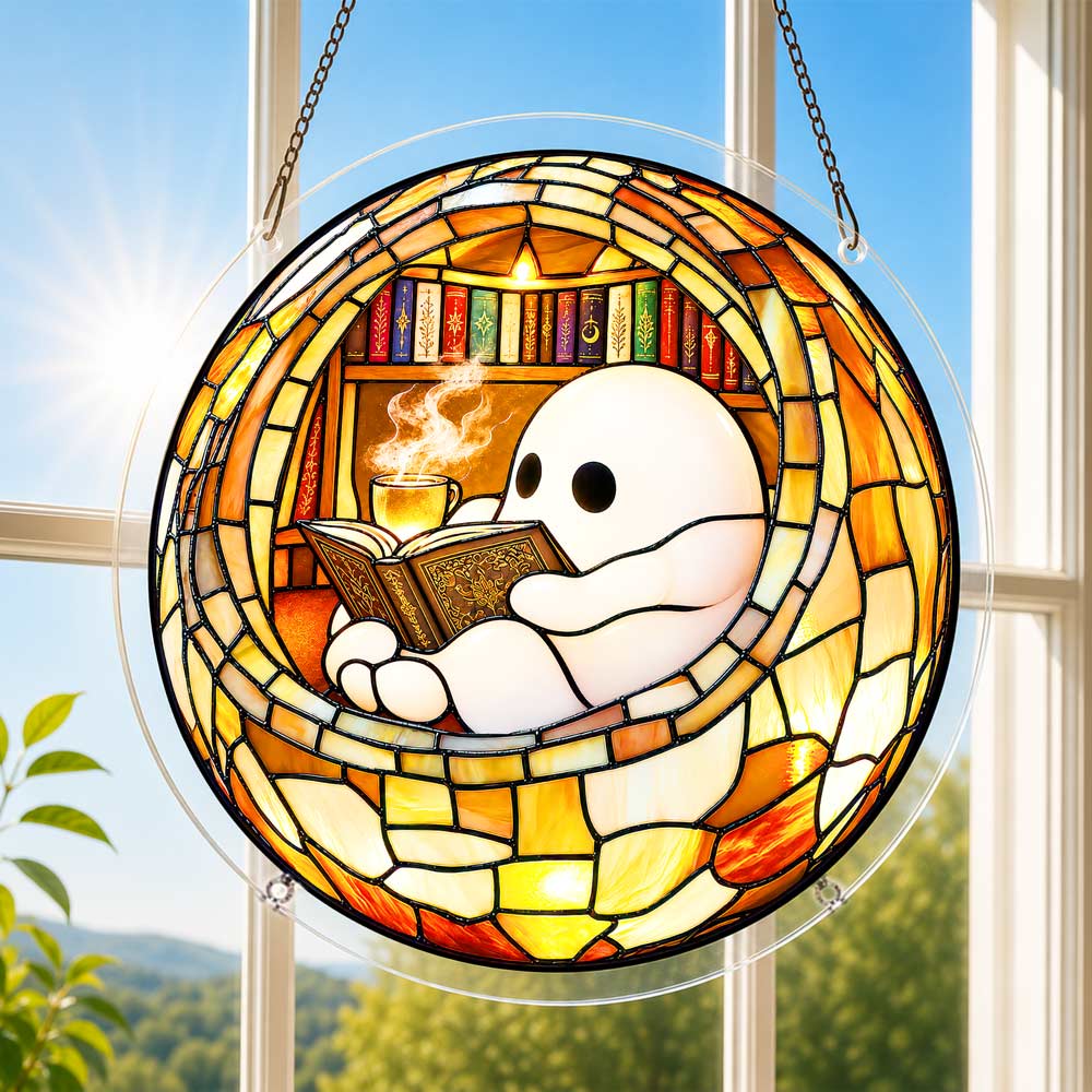 Acrylic Jigsaw Puzzle Acrylic Jigsaw Puzzle Suncatcher - Reading Ghost