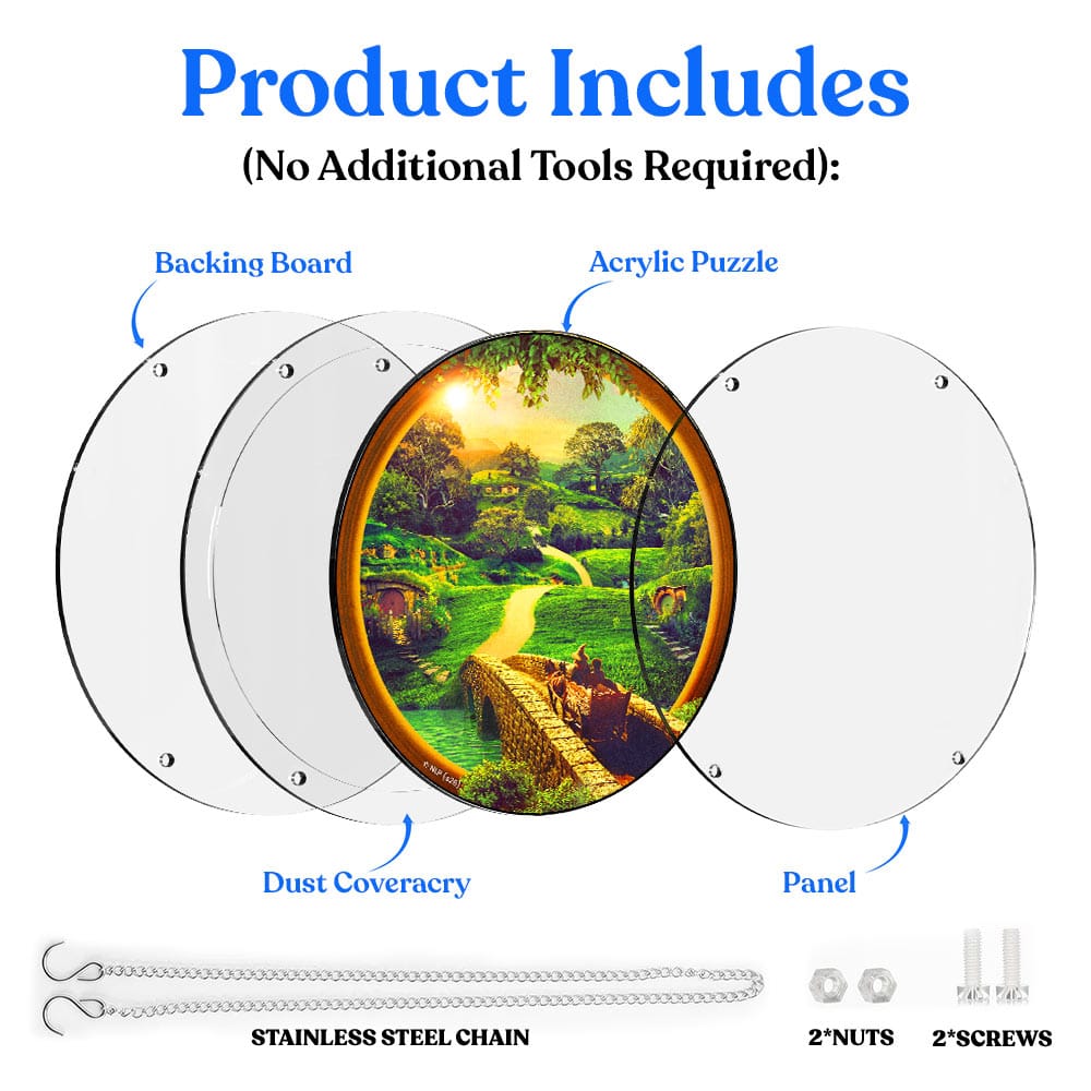 Acrylic Jigsaw Puzzle Acrylic Jigsaw Puzzle Suncatcher - The Shire