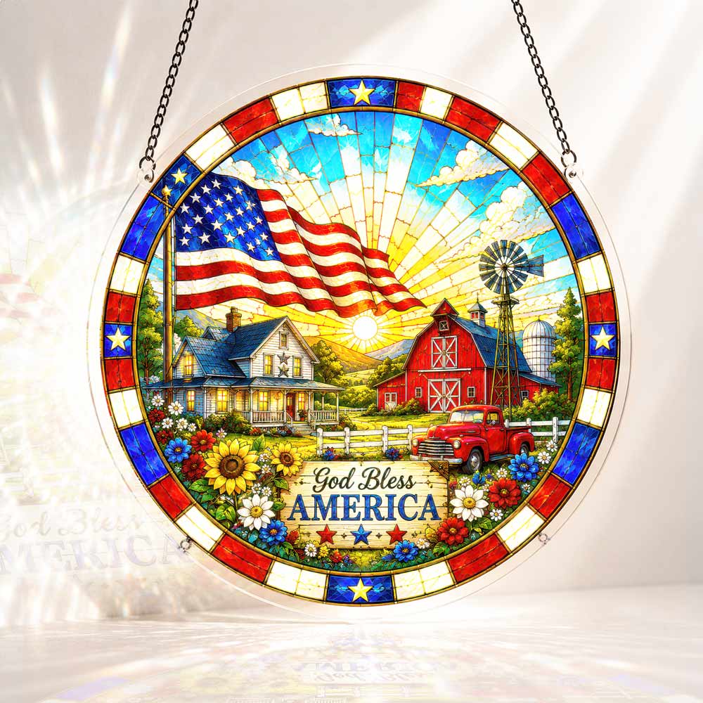 Acrylic Jigsaw Puzzle S - (7 inch) 🔥Limited Edition🔥 Acrylic Jigsaw Puzzle Suncatcher - Home of Freedom