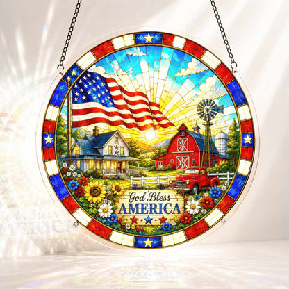 Acrylic Jigsaw Puzzle S - (7 inch) 🔥Limited Edition🔥 Acrylic Jigsaw Puzzle Suncatcher - Home of Freedom