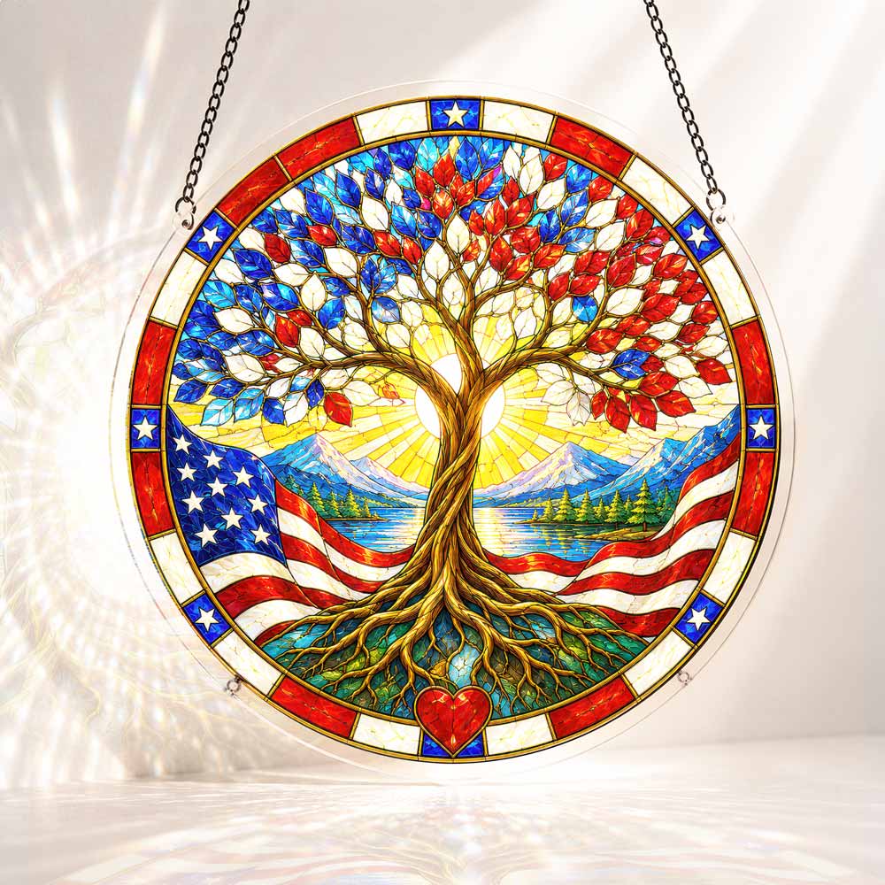 Acrylic Jigsaw Puzzle S - (7 inch) 🔥Limited Edition🔥 Acrylic Jigsaw Puzzle Suncatcher - American Roots