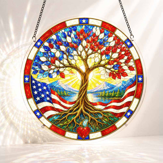Acrylic Jigsaw Puzzle S - (7 inch) 🔥Limited Edition🔥 Acrylic Jigsaw Puzzle Suncatcher - American Roots