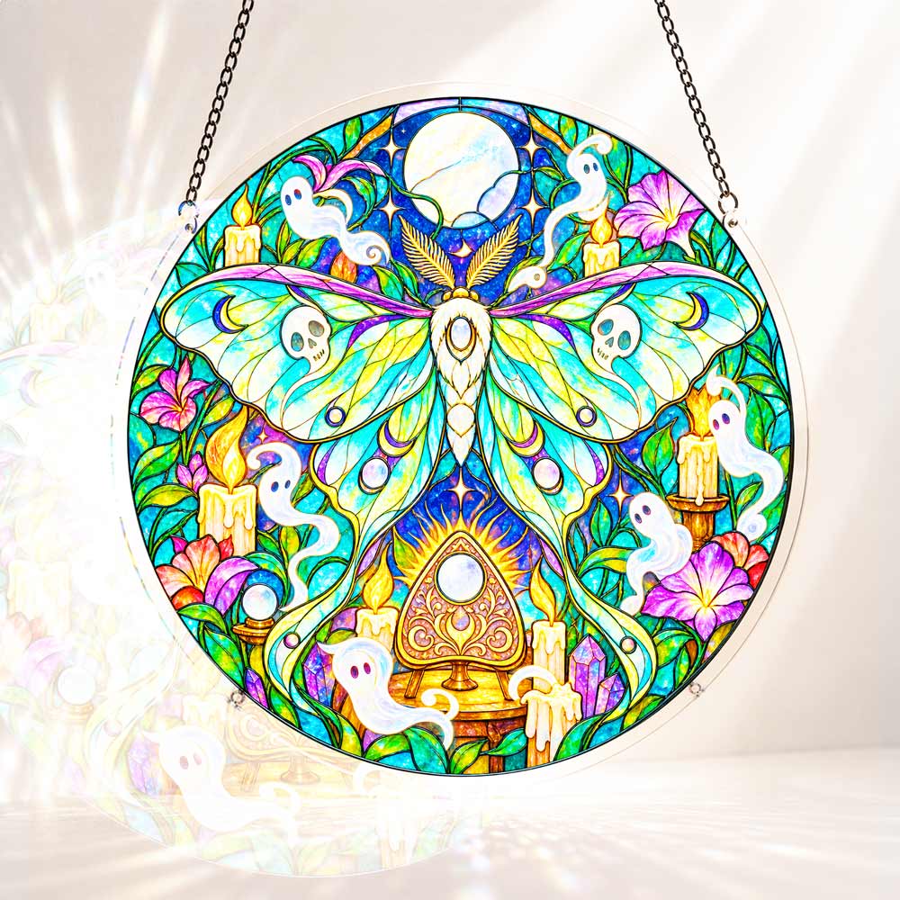 Acrylic Jigsaw Puzzle S - (7 inch) Acrylic Jigsaw Puzzle Suncatcher - Spirit Moth