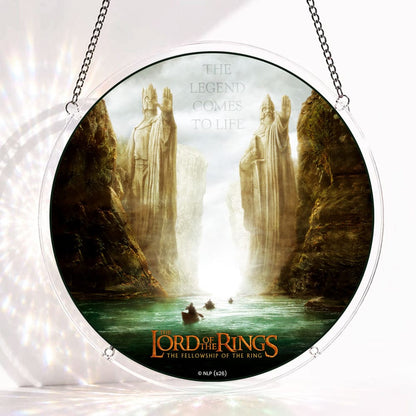 Acrylic Jigsaw Puzzle S - (7 inch) Acrylic Jigsaw Puzzle Suncatcher - The Gates of Argonath