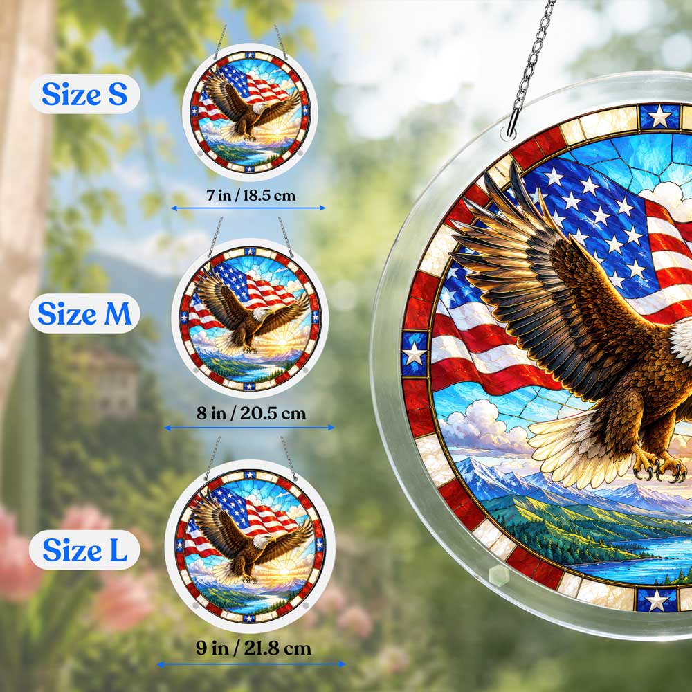 Acrylic Jigsaw Puzzle Acrylic Jigsaw Puzzle Suncatcher - Wings of Liberty