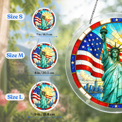Acrylic Jigsaw Puzzle 🔥Last Day 🔥 Acrylic Jigsaw Puzzle Suncatcher - Freedom's Beacon