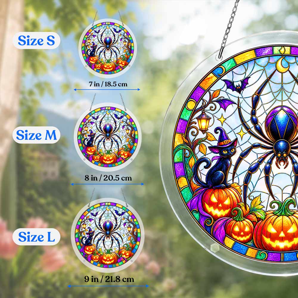 Acrylic Jigsaw Puzzle Acrylic Jigsaw Puzzle Suncatcher - Spooky Spider