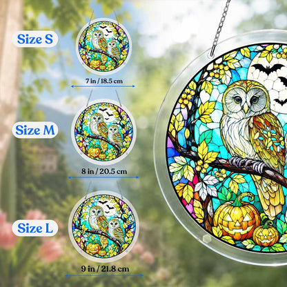Acrylic Jigsaw Puzzle Acrylic Jigsaw Puzzle Suncatcher - Halloween Owls