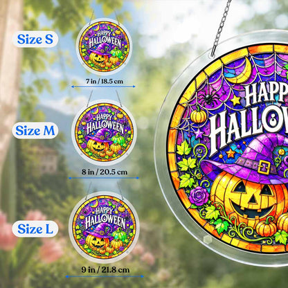 Acrylic Jigsaw Puzzle Acrylic Jigsaw Puzzle Suncatcher - Happy Halloween