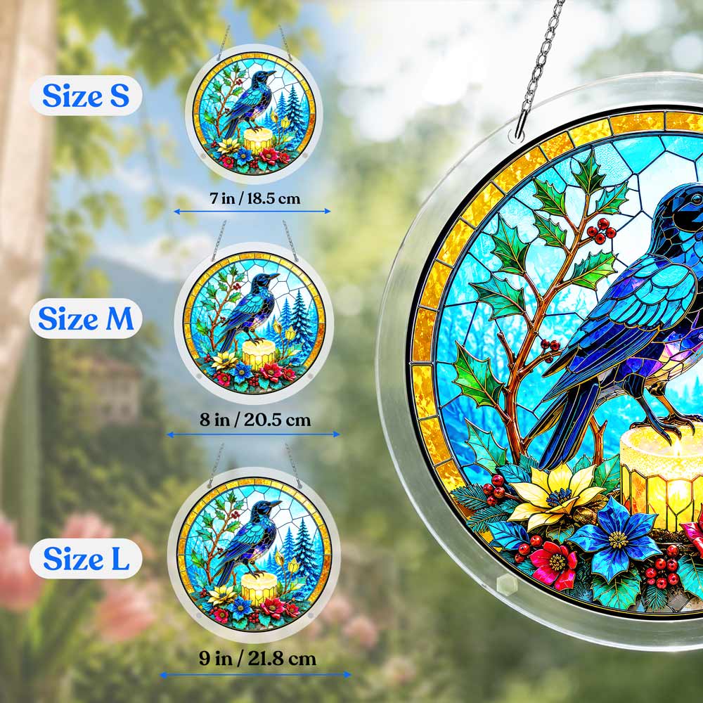 Acrylic Jigsaw Puzzle Acrylic Jigsaw Puzzle Suncatcher - Midnight Raven