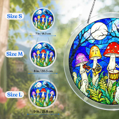 Acrylic Jigsaw Puzzle Acrylic Jigsaw Puzzle Suncatcher - Magic Mushrooms